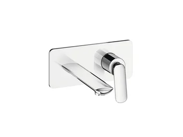 FOIL CRIFL256 - Wall-mounted single handle washbasin mixer with plate by CRISTINA Rubinetterie - view 2